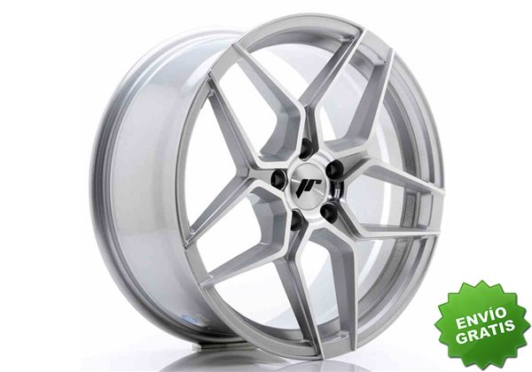 Llanta exclusiva Jr Wheels Jr34 18x8 Et42 5x112 Silver Machined Face