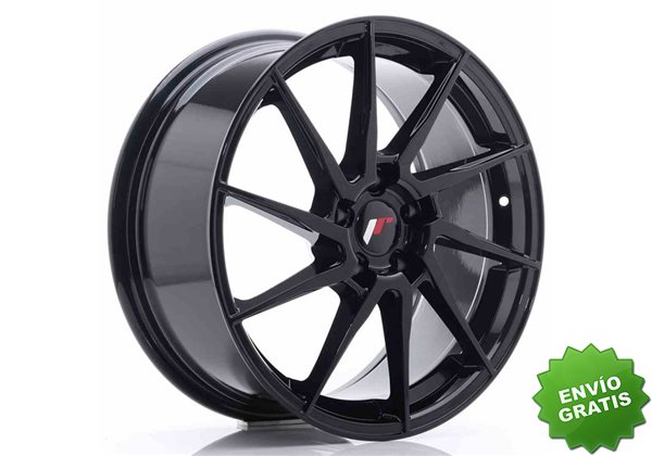 Llanta exclusiva Jr Wheels Jr36 18x8 Et45 5x112 Gloss Black