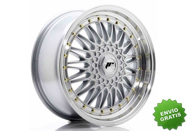 Llanta exclusiva Jr Wheels Jr9 18x8 Et35-40 Blank Silver W Machined L Ip