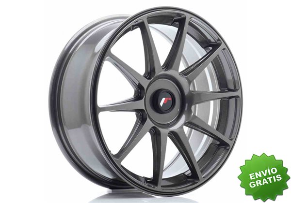 Llanta exclusiva Jr Wheels Jr11 18x7.5 Et35-40 Blank Hyper Gray
