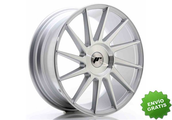 Llanta exclusiva Jr Wheels Jr22 18x7.5 Et35-42 Blank Silver Machined  Face