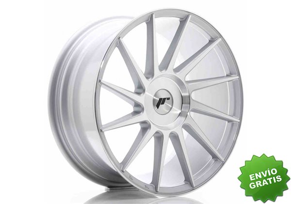 Llanta exclusiva Jr Wheels Jr22 18x8.5 Et40 Blank Silver Machined Fac E