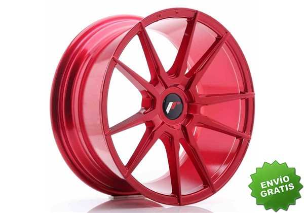 Llanta exclusiva Jr Wheels Jr21 18x8.5 Et40 Blank Platinum Red