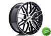 Llanta exclusiva Jr Wheels Jr28 18x8.5 Et40 5h Blank Gloss Black Ma Chined Face