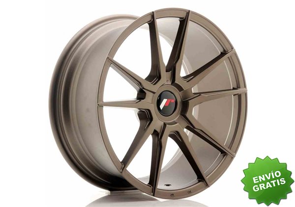 Llanta exclusiva Jr Wheels Jr21 18x8.5 Et30-40 Blank Matt Bronze