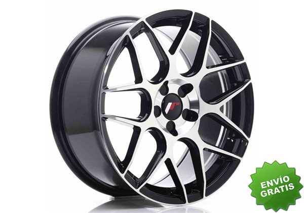 Llanta exclusiva Jr Wheels Jr18 18x8.5 Et35-45 5h Blank Black Machine D