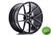 Llanta exclusiva Jr Wheels Jr30 18x8.5 Et20-40 5h Blank Black Brushed  W Tinted Face