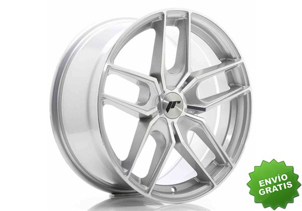 Llanta exclusiva Jr Wheels Jr25 18x8.5 Et20-40 5h Blank Silver Machin Ed Face