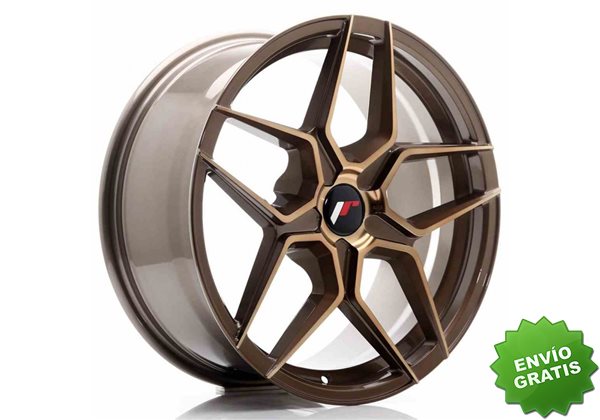 Llanta exclusiva Jr Wheels Jr34 18x8 Et20-42 5h Blank Platinum Bronze