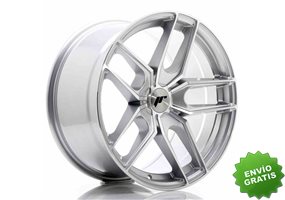 Llanta exclusiva Jr Wheels Jr25 18x9.5 Et20-40 5h Blank Silver Machin Ed Face