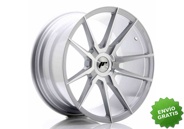 Llanta exclusiva Jr Wheels Jr21 18x9.5 Et20-40 Blank Silver Machined  Face