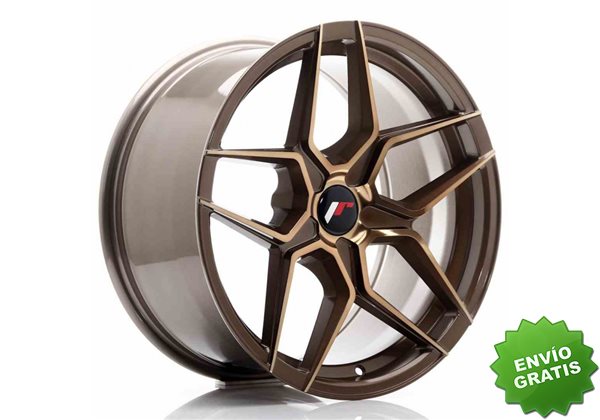 Llanta exclusiva Jr Wheels Jr34 18x9 Et20-42 5h Blank Platinum Bronze