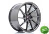 Llanta exclusiva Jr Wheels Jr36 18x9 Et20-48 5h Blank Hyper Gray