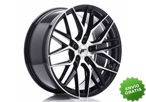 Llanta exclusiva Jr Wheels Jr28 19x8.5 Et40 5x112 Gloss Black Machine D Face