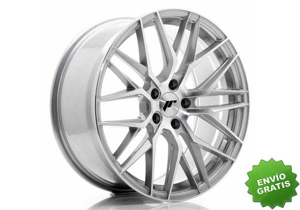 Llanta exclusiva Jr Wheels Jr28 19x8.5 Et40 5x112 Silver Machined Fac E