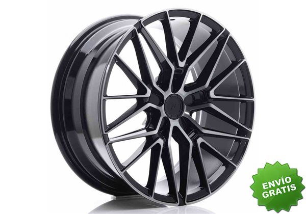 Llanta exclusiva Jr Wheels Jr38 19x8.5 Et45 5x114.3 Black Brushed W T Inted Face