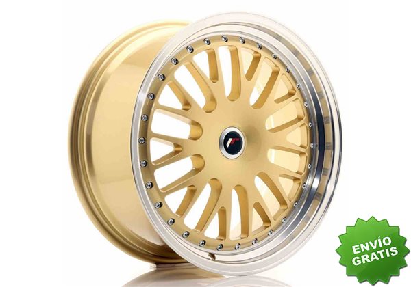 Llanta exclusiva Jr Wheels Jr10 19x8.5 Et20-35 Blank Gold W Machined  Lip