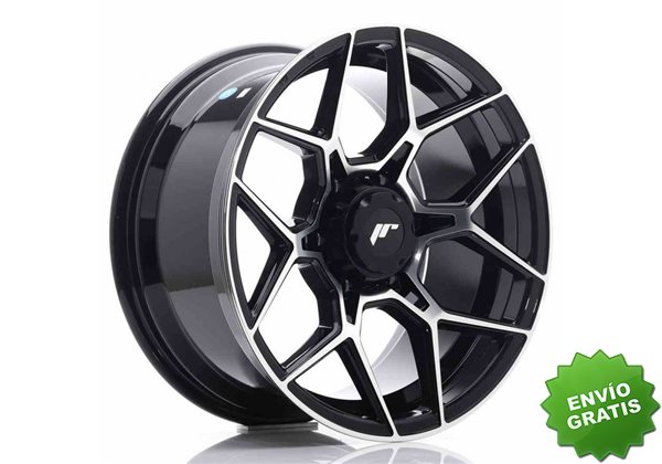 Llanta exclusiva Jr Wheels Jrx9 18x9 Et18 6x139.7 Gloss Black Machine D Face