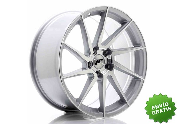 Llanta exclusiva Jr Wheels Jr36 19x9.5 Et45 5x112 Silver Brushed Face