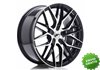 Llanta exclusiva Jr Wheels Jr28 19x8.5 Et35-40 5h Blank Gloss Black%2 0machined Face