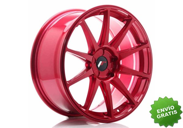 Llanta exclusiva Jr Wheels Jr11 19x8.5 Et25-40 5h Blank Platinum Red