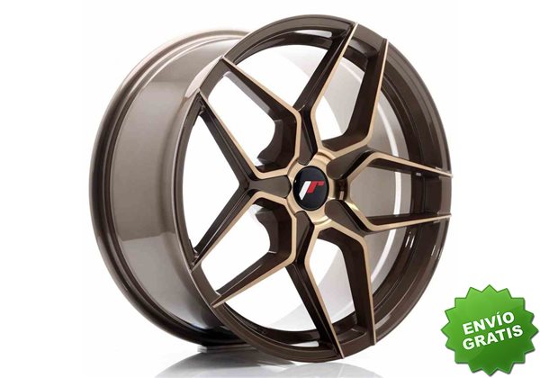 Llanta exclusiva Jr Wheels Jr34 19x8.5 Et20-40 5h Blank Platinum Bron Ze