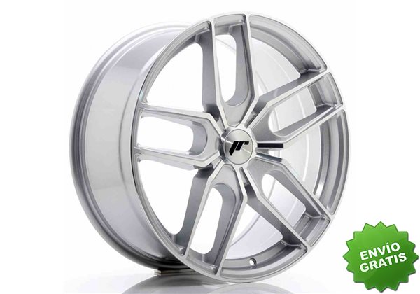 Llanta exclusiva Jr Wheels Jr25 19x8.5 Et20-40 5h Blank Silver Machin Ed Face