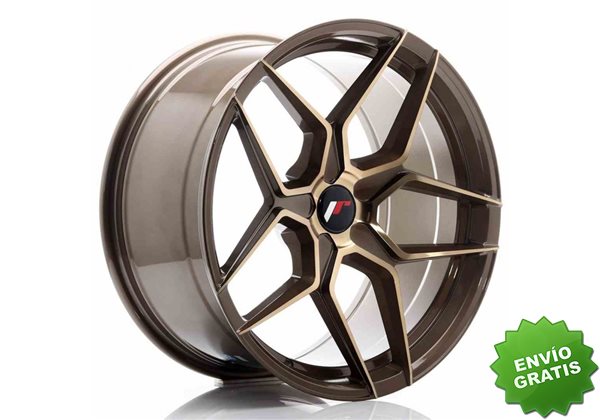 Llanta exclusiva Jr Wheels Jr34 19x9.5 Et20-40 5h Blank Platinum Bron Ze