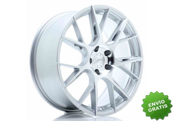 Llanta exclusiva Jr Wheels Jr42 19x8.5 Et35 5x120 Silver Machined Fac E