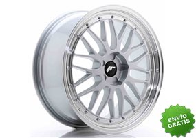Llanta exclusiva Jr Wheels Jr23 20x8.5 Et35 5x120 Hyper Silver W Mach Ined Lip