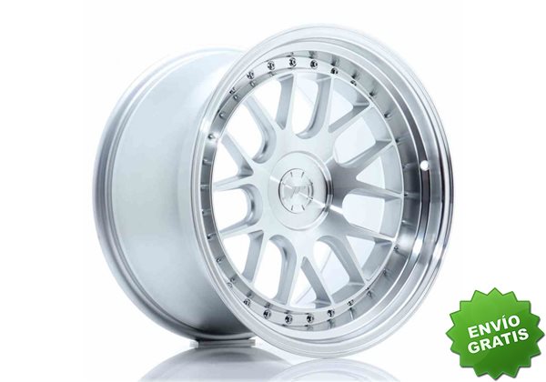 Llanta exclusiva Jr Wheels Jr40 18x10.5 Et15-22 5h Blank Silver Machi Ned Face