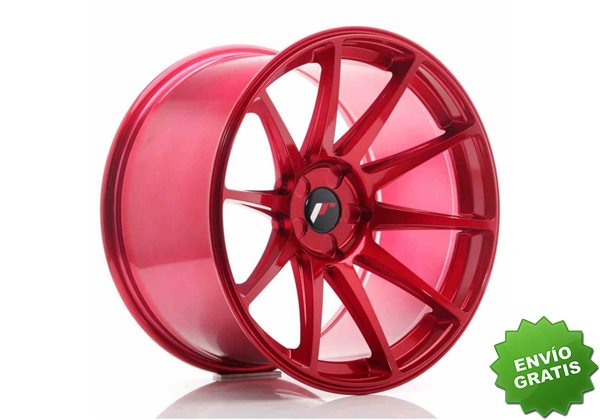 Llanta exclusiva Jr Wheels Jr11 19x11 Et25 5h Blank Platinum Red