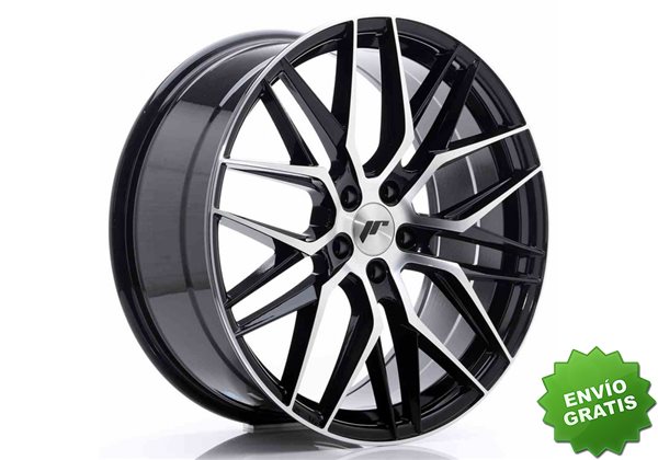 Llanta exclusiva Jr Wheels Jr28 20x8.5 Et40 5x112 Gloss Black Machine D Face