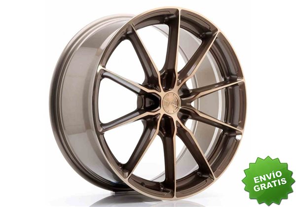 Llanta exclusiva Jr Wheels Jr37 20x8.5 Et40 5x112 Platinum Bronze