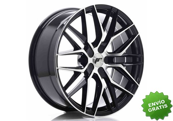 Llanta exclusiva Jr Wheels Jr28 20x8.5 Et20-40 5h Blank Gloss Black%2 0machined Face