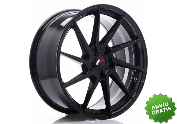 Llanta exclusiva Jr Wheels Jr36 20x9 Et15-38 5h Blank Gloss Black