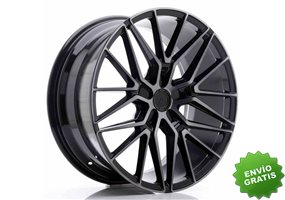 Llanta exclusiva Jr Wheels Jr38 20x9 Et35 5x112 Black Brushed W Tinte D Face