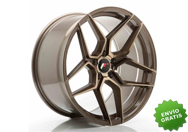 Llanta exclusiva Jr Wheels Jr34 20x10.5 Et35 5x120 Platinum Bronze