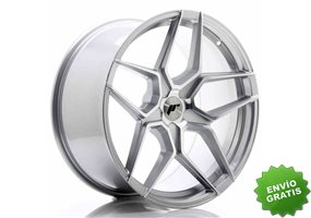 Llanta exclusiva Jr Wheels Jr34 20x10 Et20-40 5h Blank Silver Machine D Face