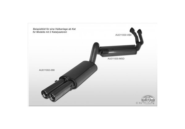 Escape Fox Audi 80/90 Typ 89 2wd 2,6l 2,8l Nur coupe Bis 07/94