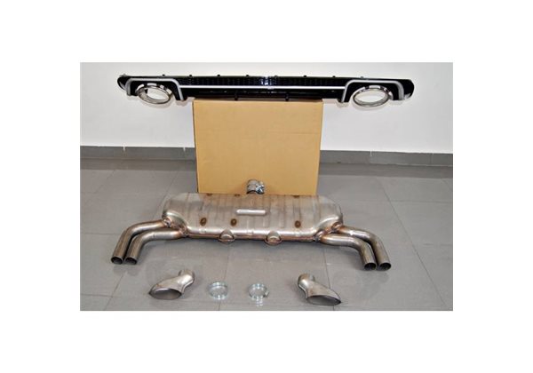 Difusor Trasero Euro Audi A3 2016 Sportback Look Rs3 Escape