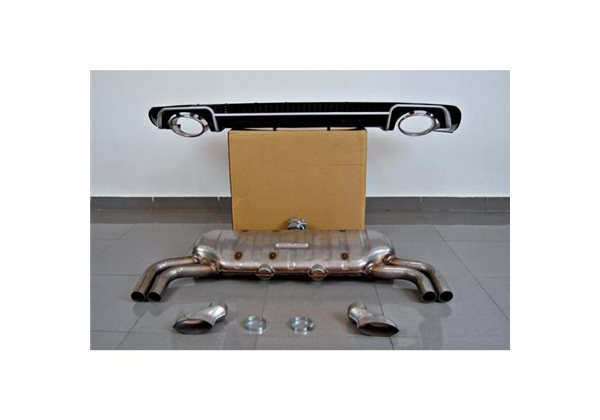 Difusor Trasero Euro Audi A3 2016 Sportback Look Rs3 Escape