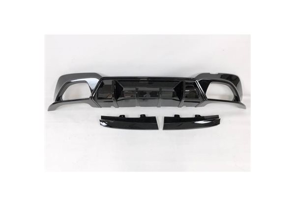 Difusor Trasero Euro Bmw G20 / G21 Look Competition Brillante Negro