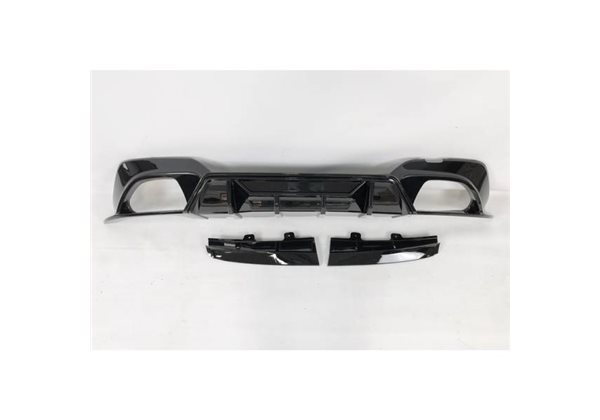 Difusor Trasero Euro Bmw G20 / G21 Look Competition Brillante Negro
