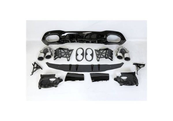 Difusor Trasero Euro Mercedes V177 Amg Look A45 4 Puertas