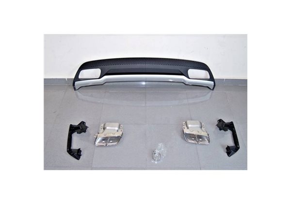 Difusor Trasero Euro Mercedes W176 2012-2018 Look A45 Abs