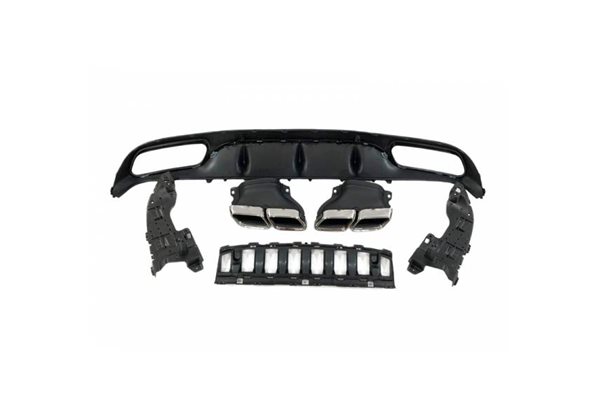 Difusor Trasero Euro Mercedes W205 2014-2018 Coupe Amg Look C63 Abs