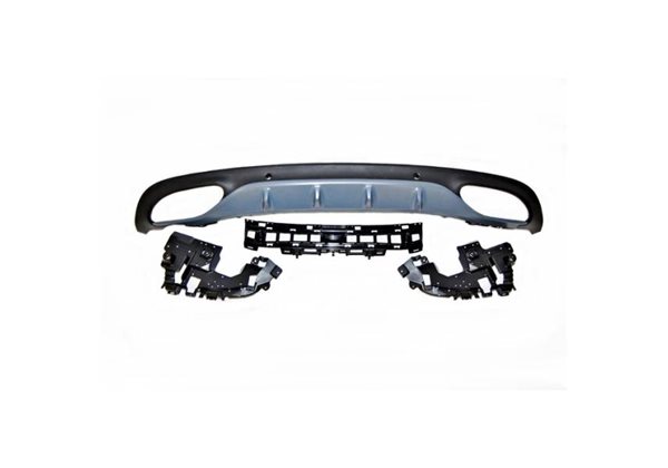 Difusor Trasero Euro Mercedes W205 2014-2018 Coupe Amg Look C63 Abs