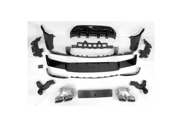 Difusor Trasero Euro Mercedes X253 Glc 2019+ Look Amg Glc63