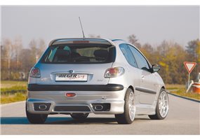 Añadido trasero Rieger Peugeot 206 09.98-05.06 cabrio CC, sedan